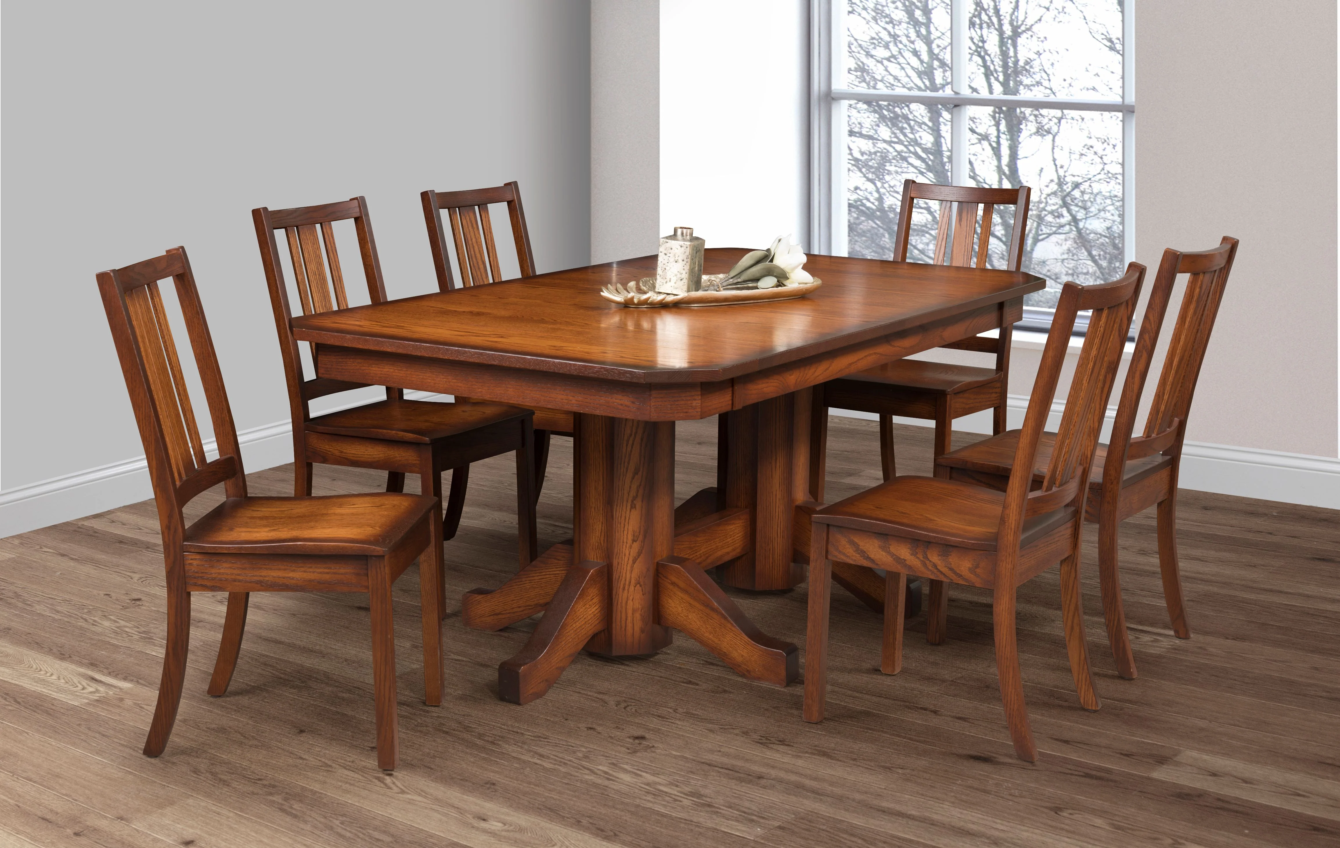 Craftsman Double Pedestal Table - Image 2